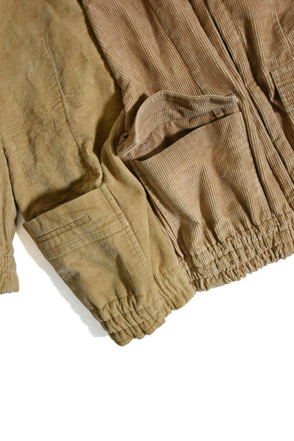 circa make mouton collor wide Corduroy blouson