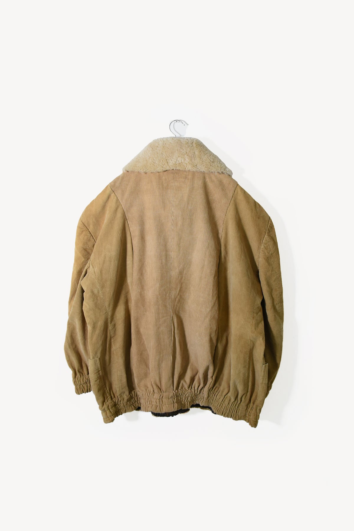 circa make mouton collor wide Corduroy blouson