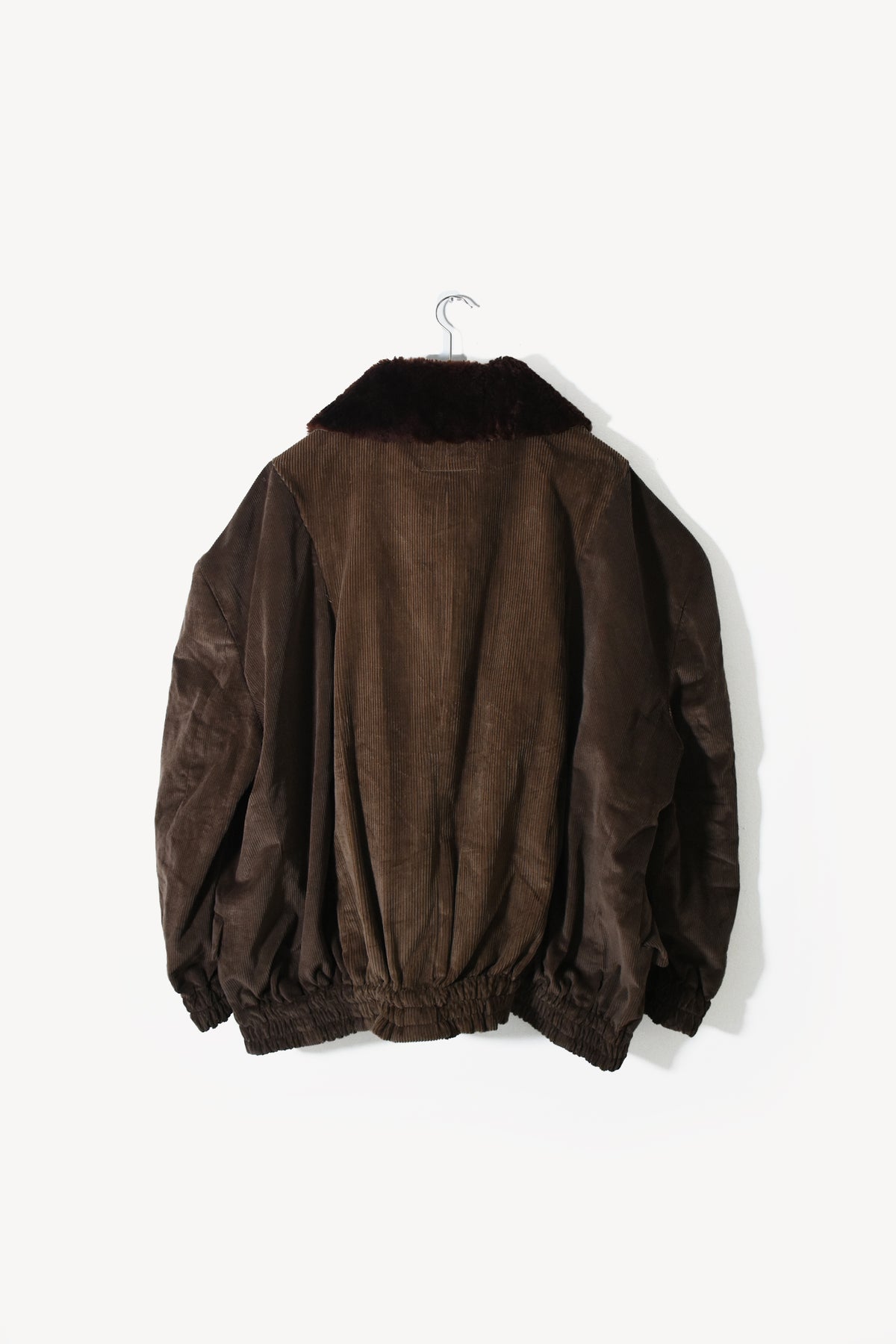 circa make mouton collor wide Corduroy blouson