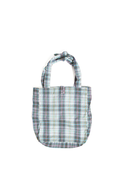 Plaid Beach Tote Bag