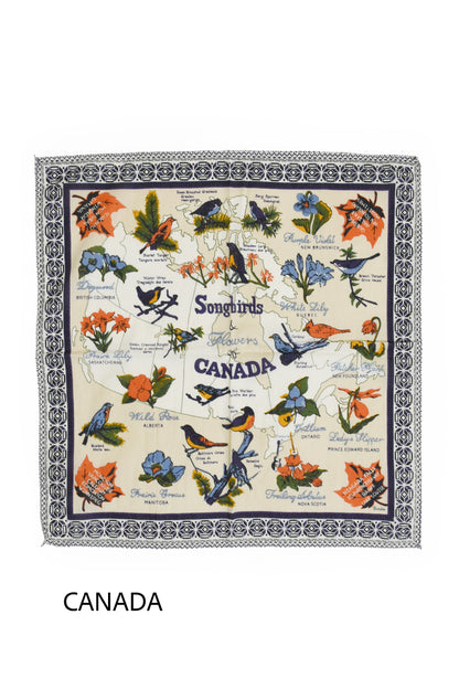 Map print bandana /48cm/9type