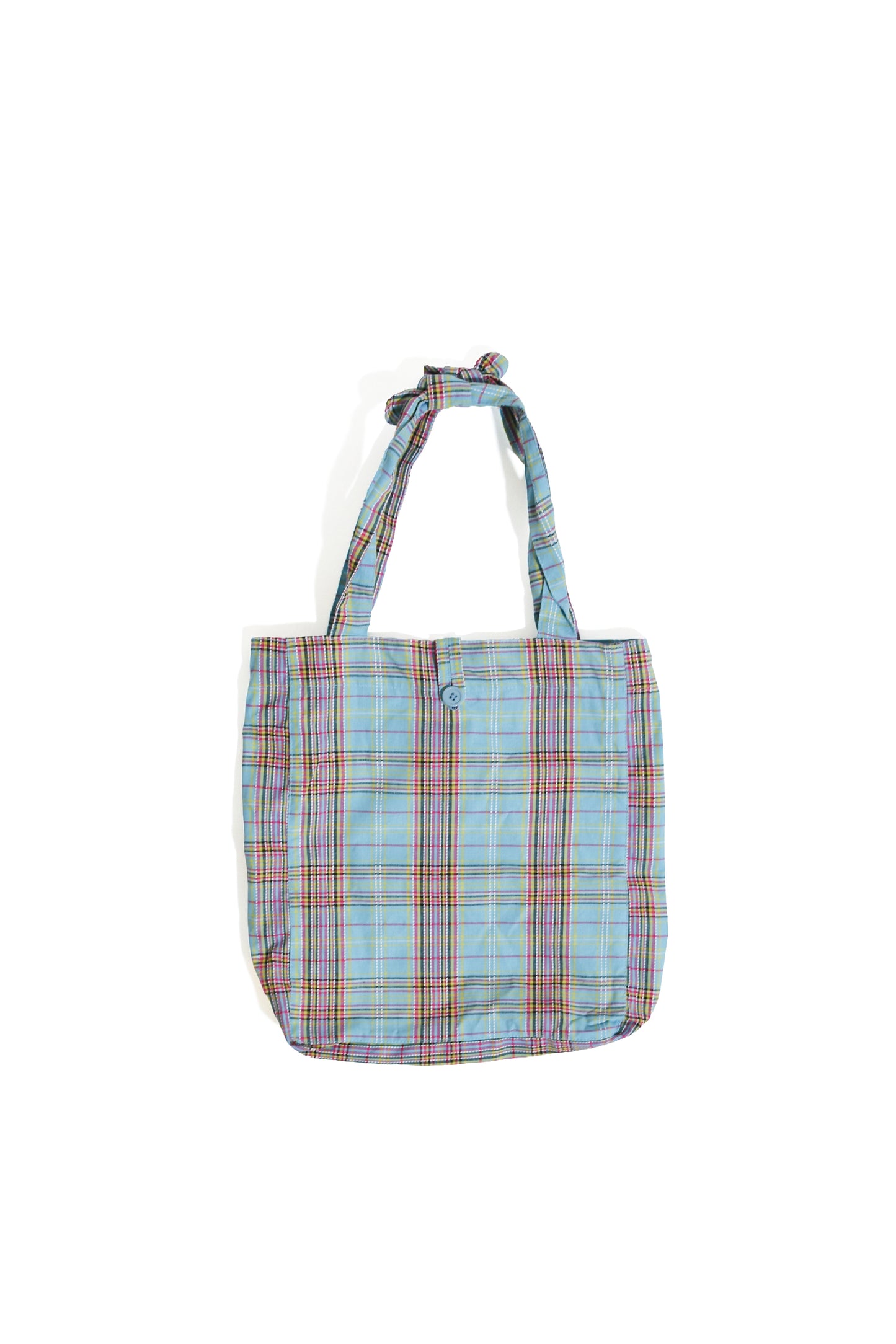 Plaid Beach Tote Bag