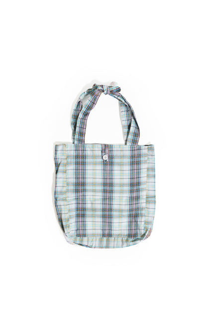 Plaid Beach Tote Bag