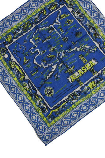 Map print bandana /48cm/9type
