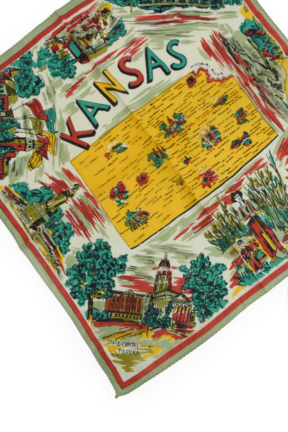 Map print bandana /48cm/9type