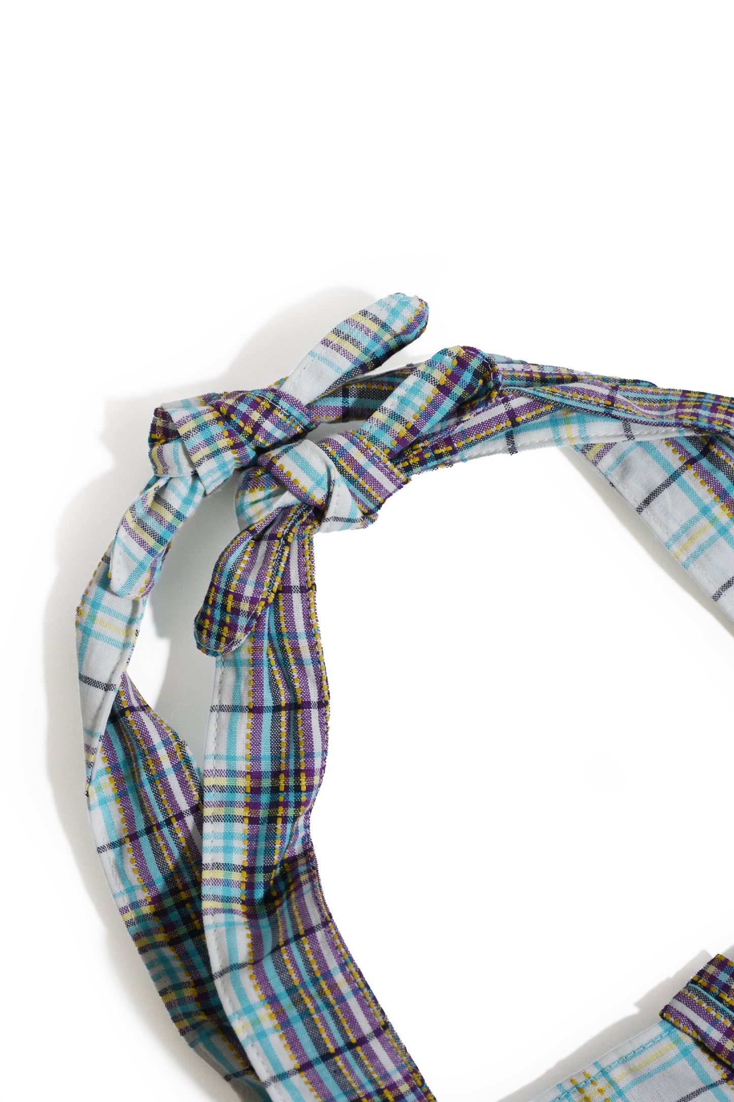 Plaid Beach Tote Bag