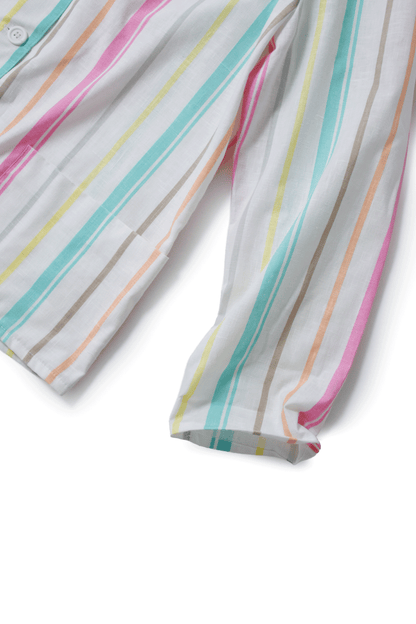 70's U.S.A. Stripe Roll Up Jacket