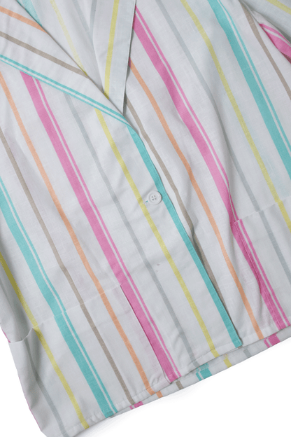 70's U.S.A. Stripe Roll Up Jacket