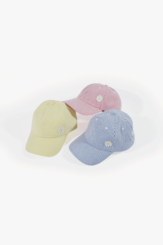 Flower Children Seersucker Cap