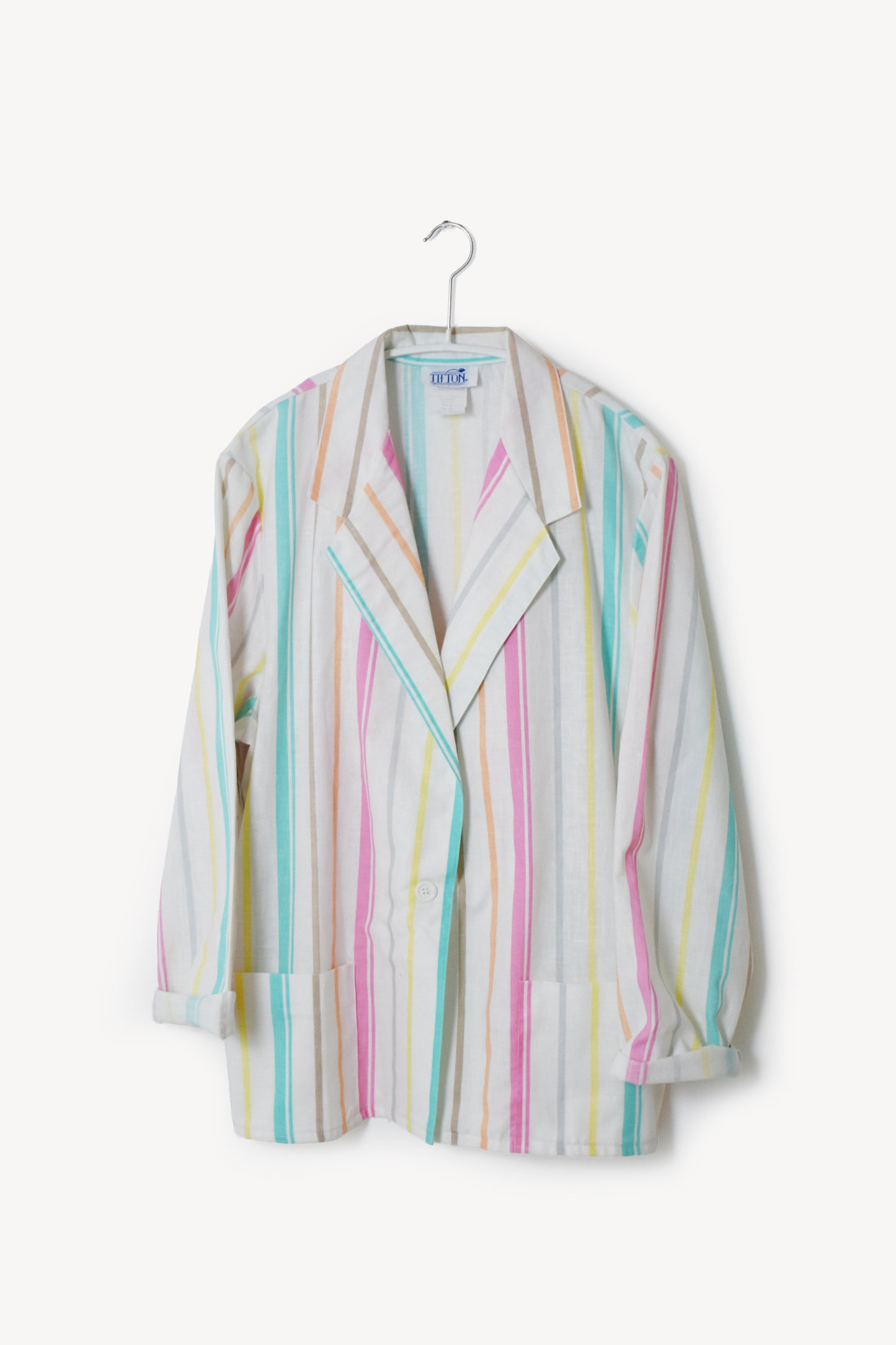 70's U.S.A. Stripe Roll Up Jacket