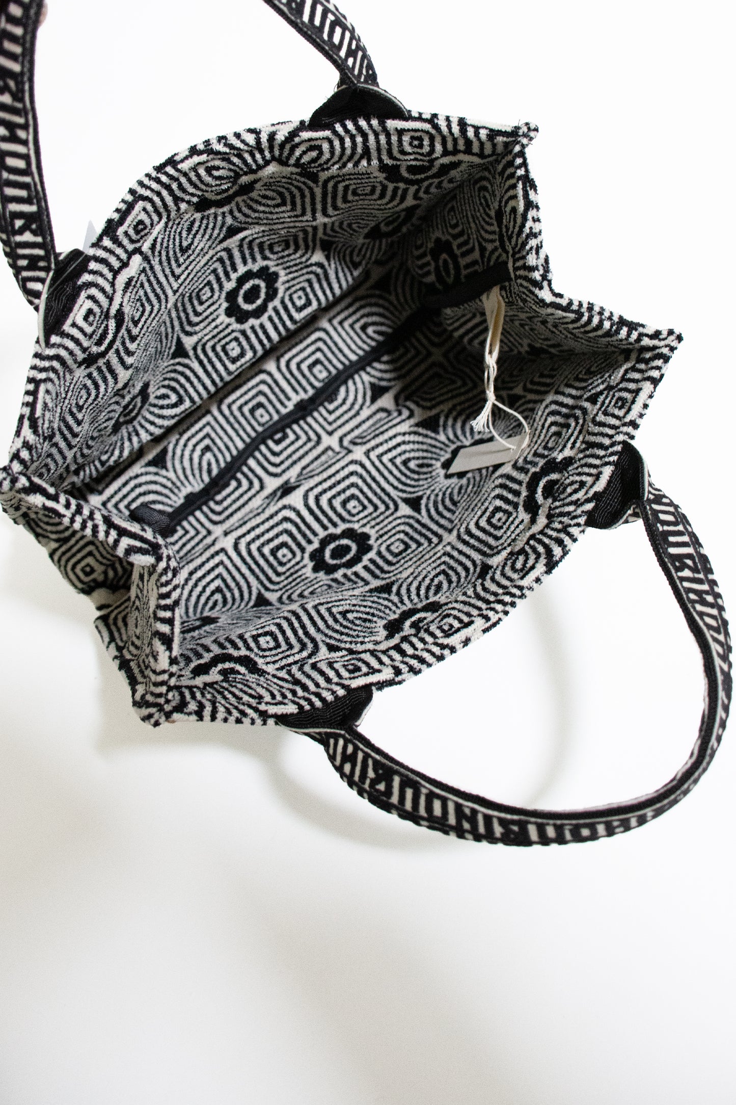 Demo Flower Jacquard Small Book Tote