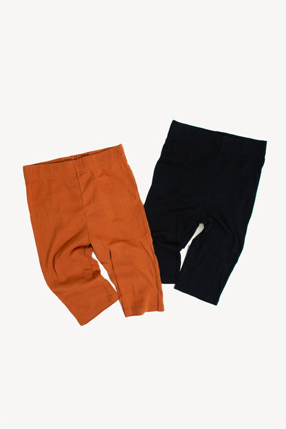 Panel Rib Biker Pants