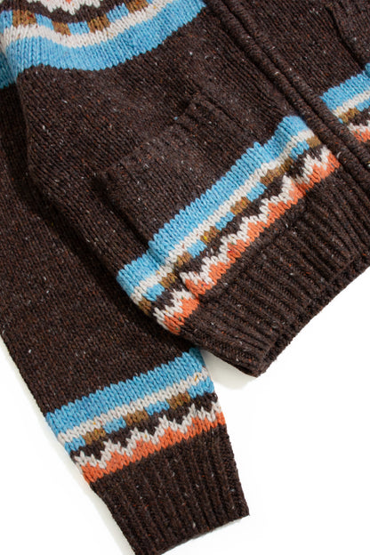 Kaya Neps Hoodie Brown