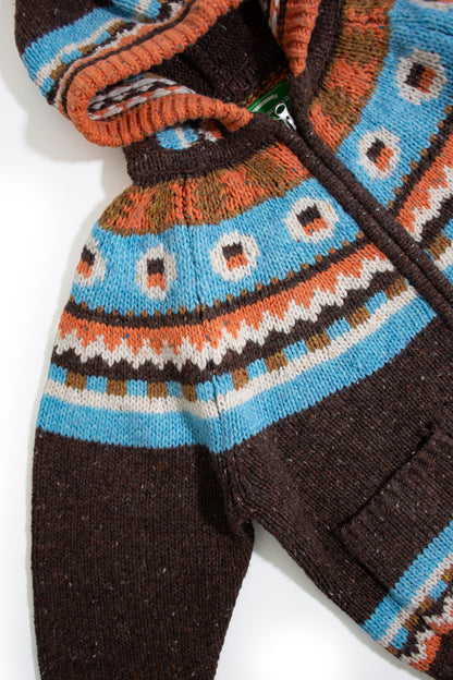 Kaya Neps Hoodie Brown