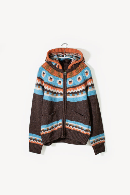 Kaya Neps Hoodie Brown