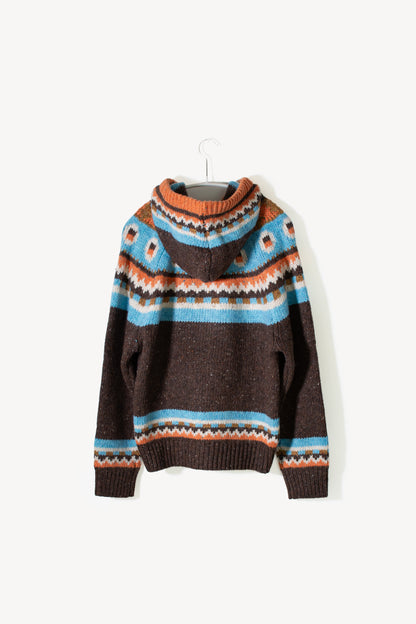Kaya Neps Hoodie Brown