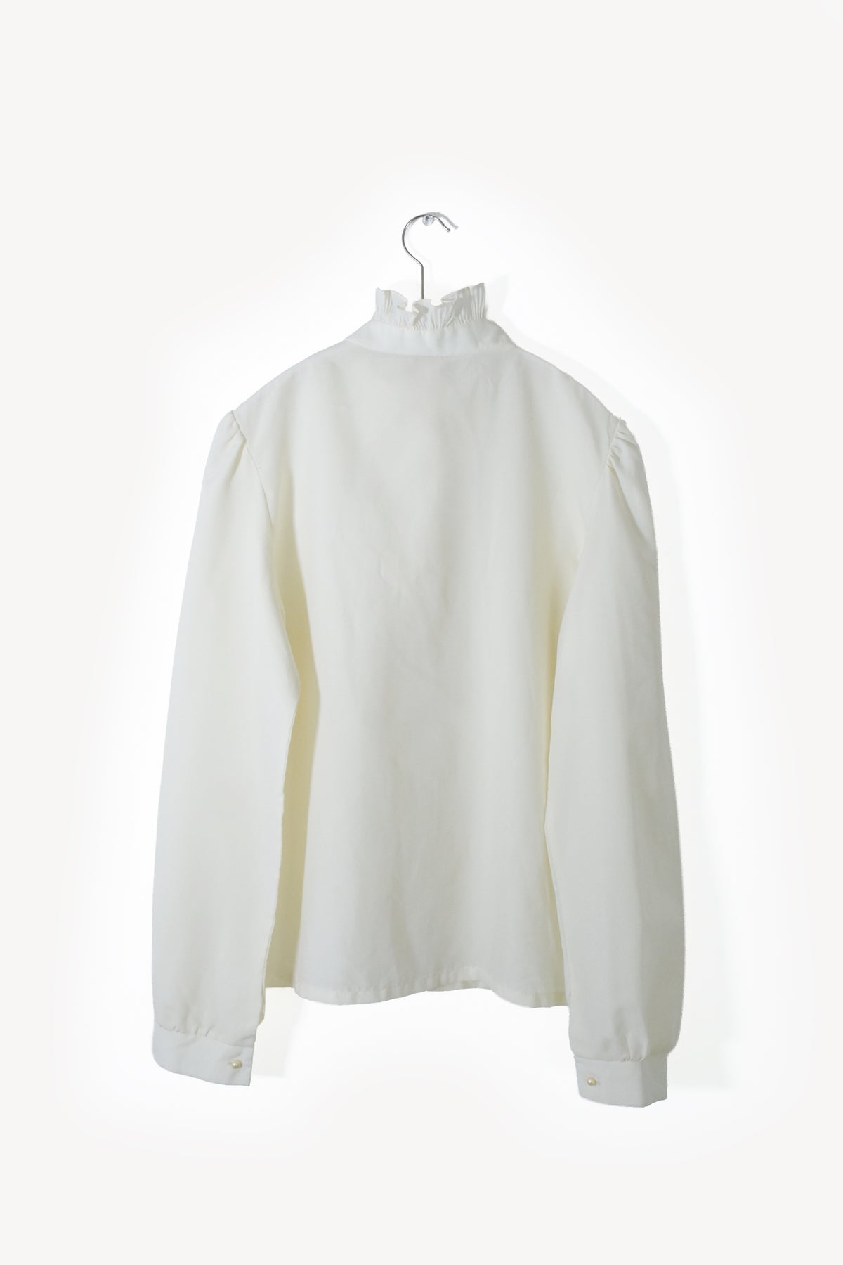 Vintage Ruffled Stand Blouse