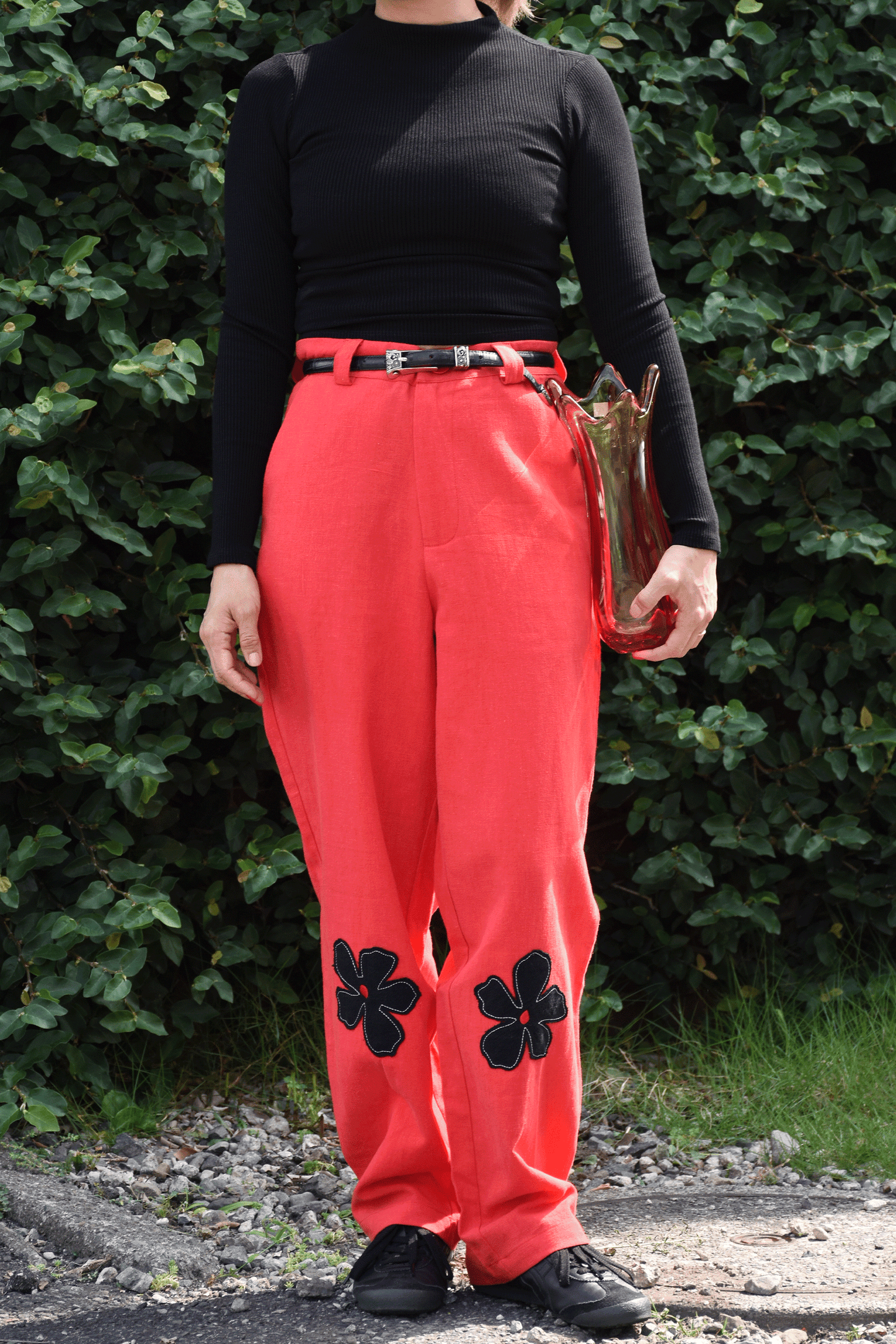 Camelia Applique Trousers