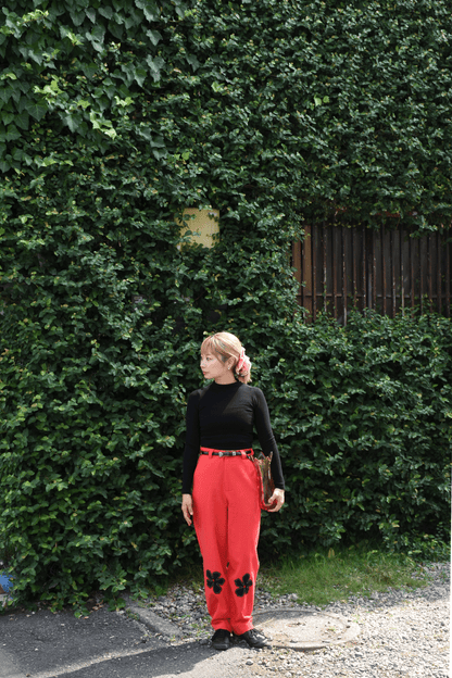 Camelia Applique Trousers