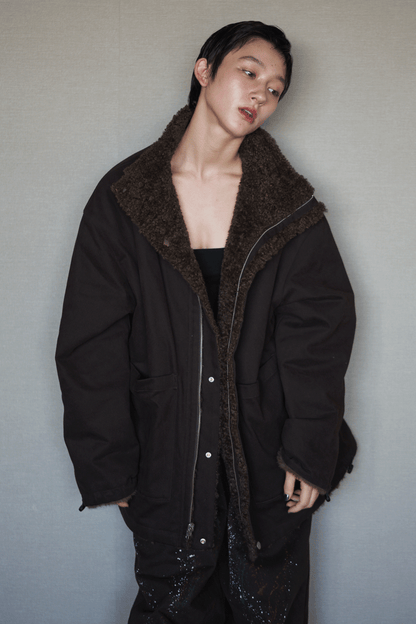 Two faced blouson coat  <12/9再入荷予定>