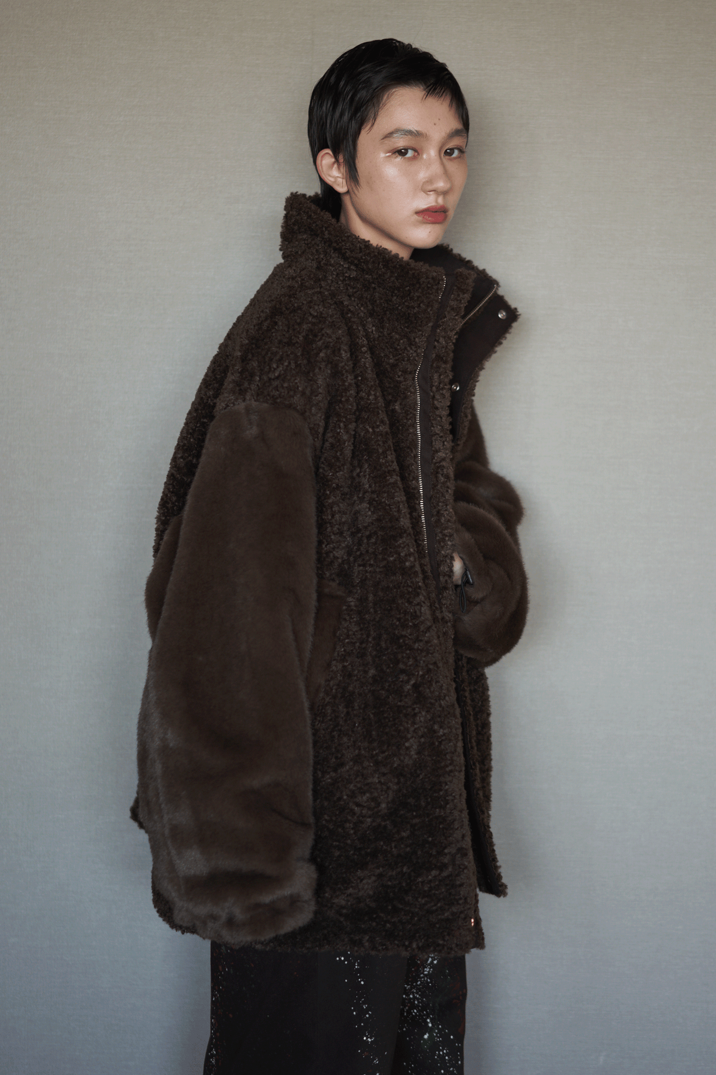 Two faced blouson coat  <12/9再入荷予定>