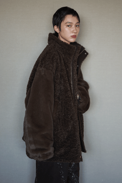 Two faced blouson coat  <12/9再入荷予定>