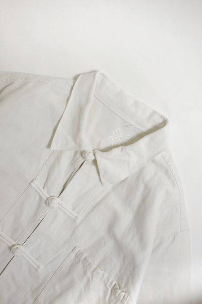 Antique 40's French linen Chinese jacket/B