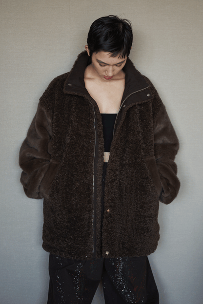 Two faced blouson coat  <12/9再入荷予定>