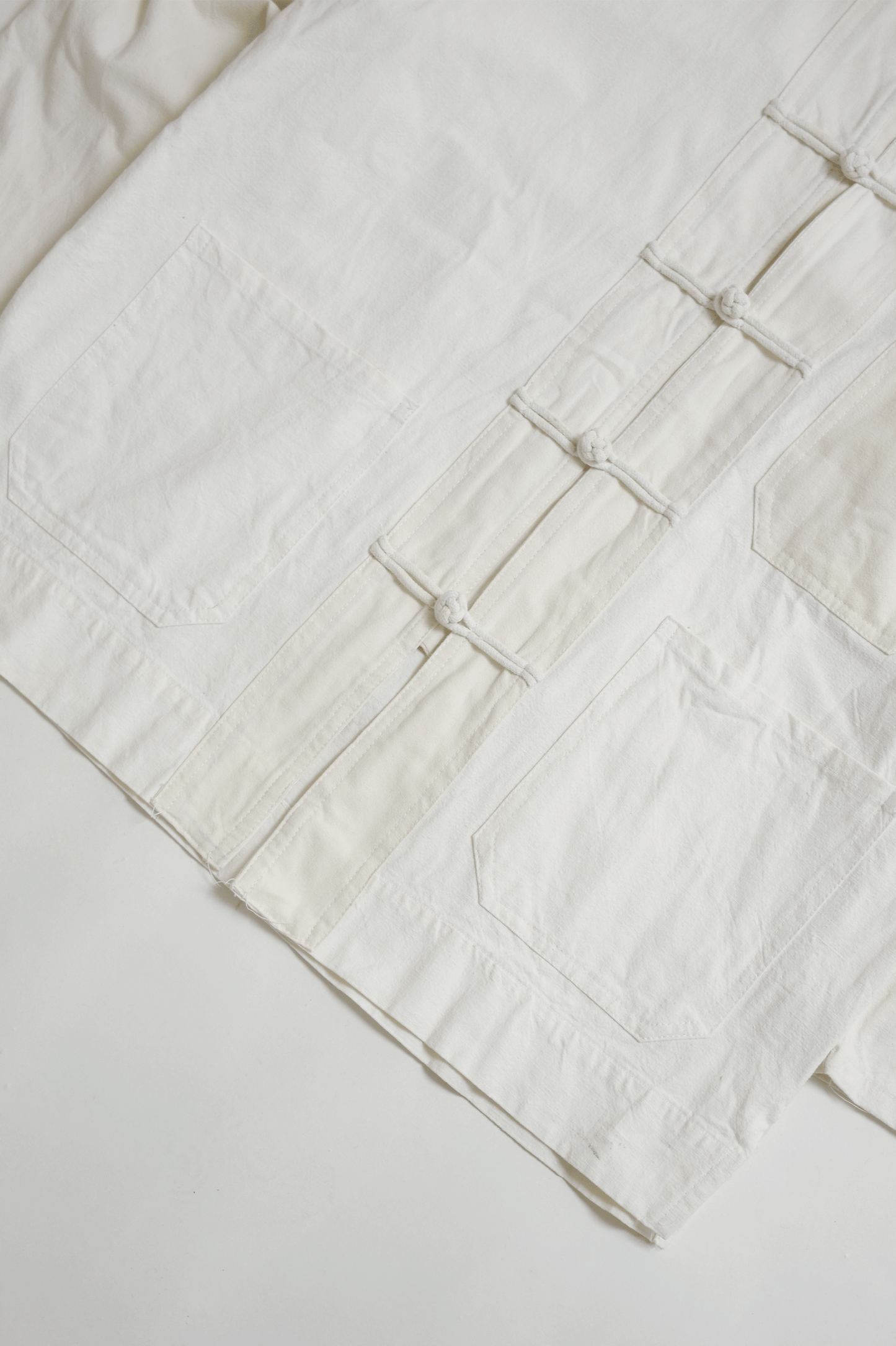 Antique 40's French linen Chinese jacket/A