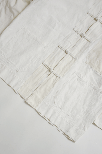 Antique 40's French linen Chinese jacket/A