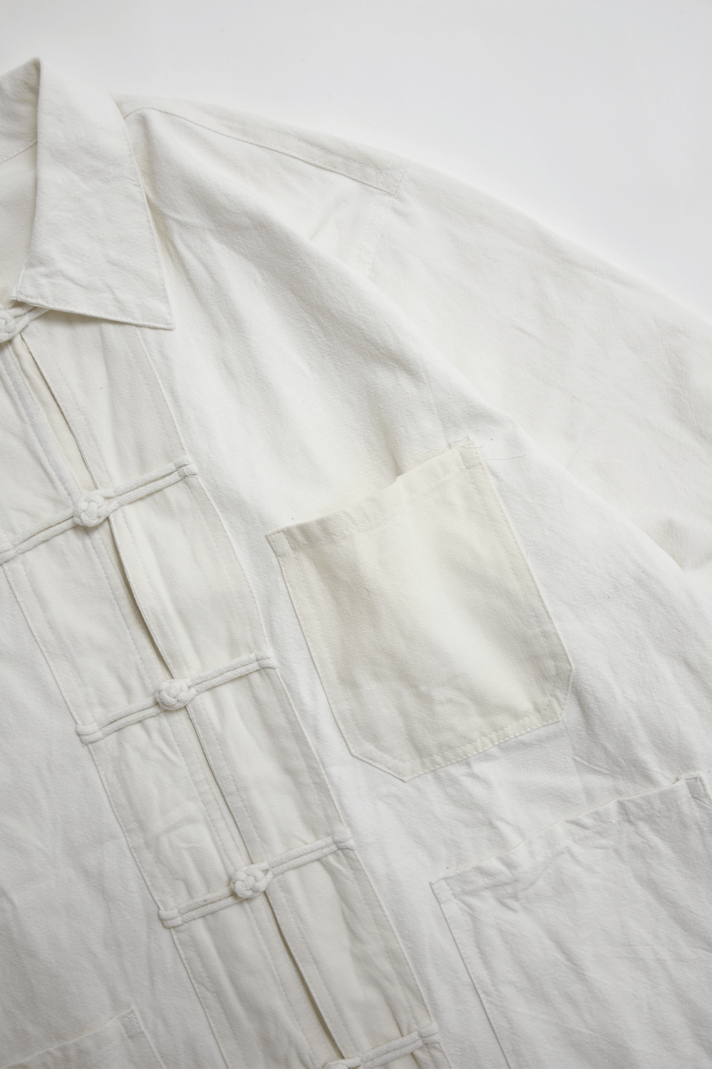 Antique 40's French linen Chinese jacket/A