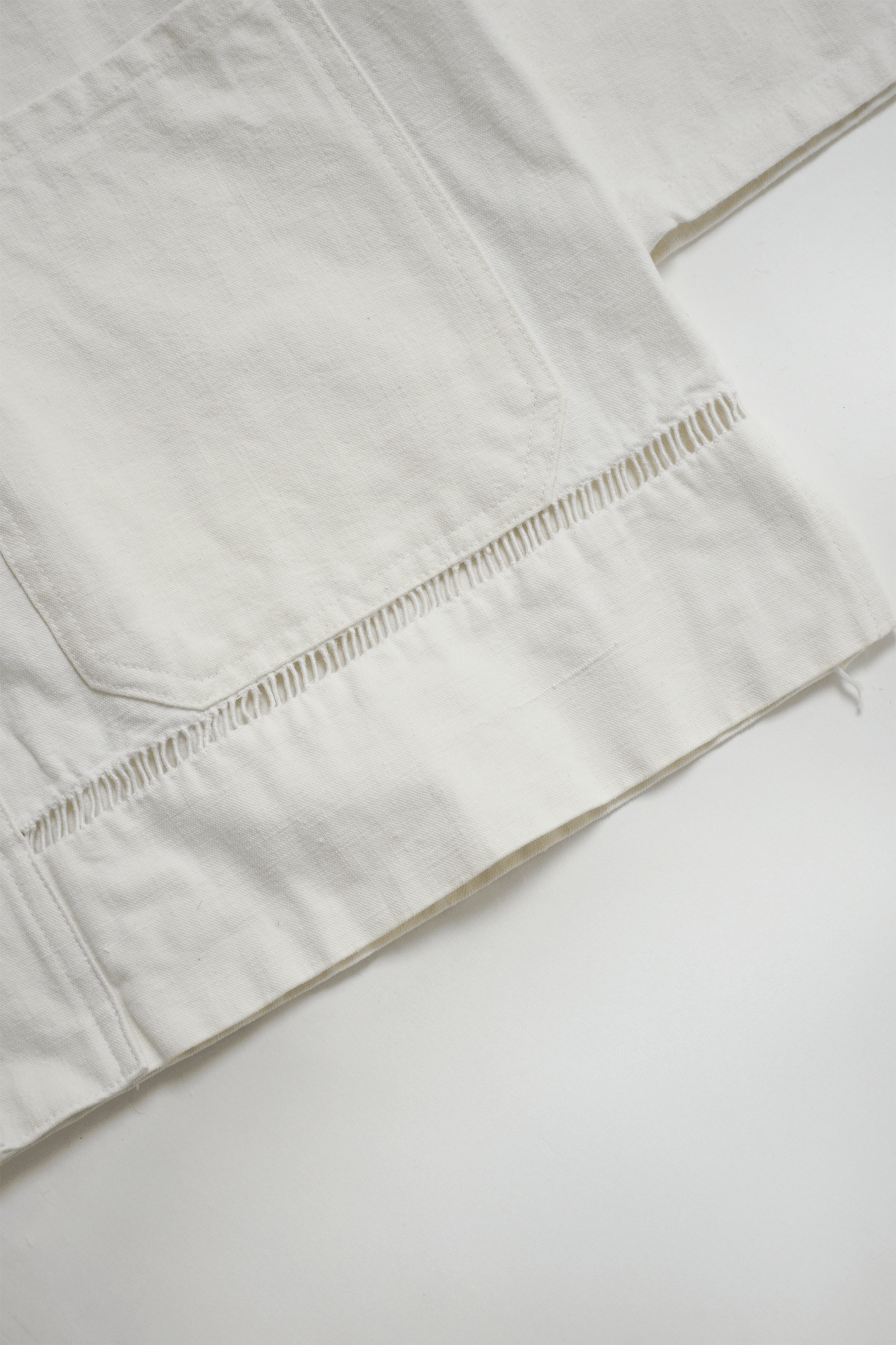 Antique 40's French linen Chinese jacket/C