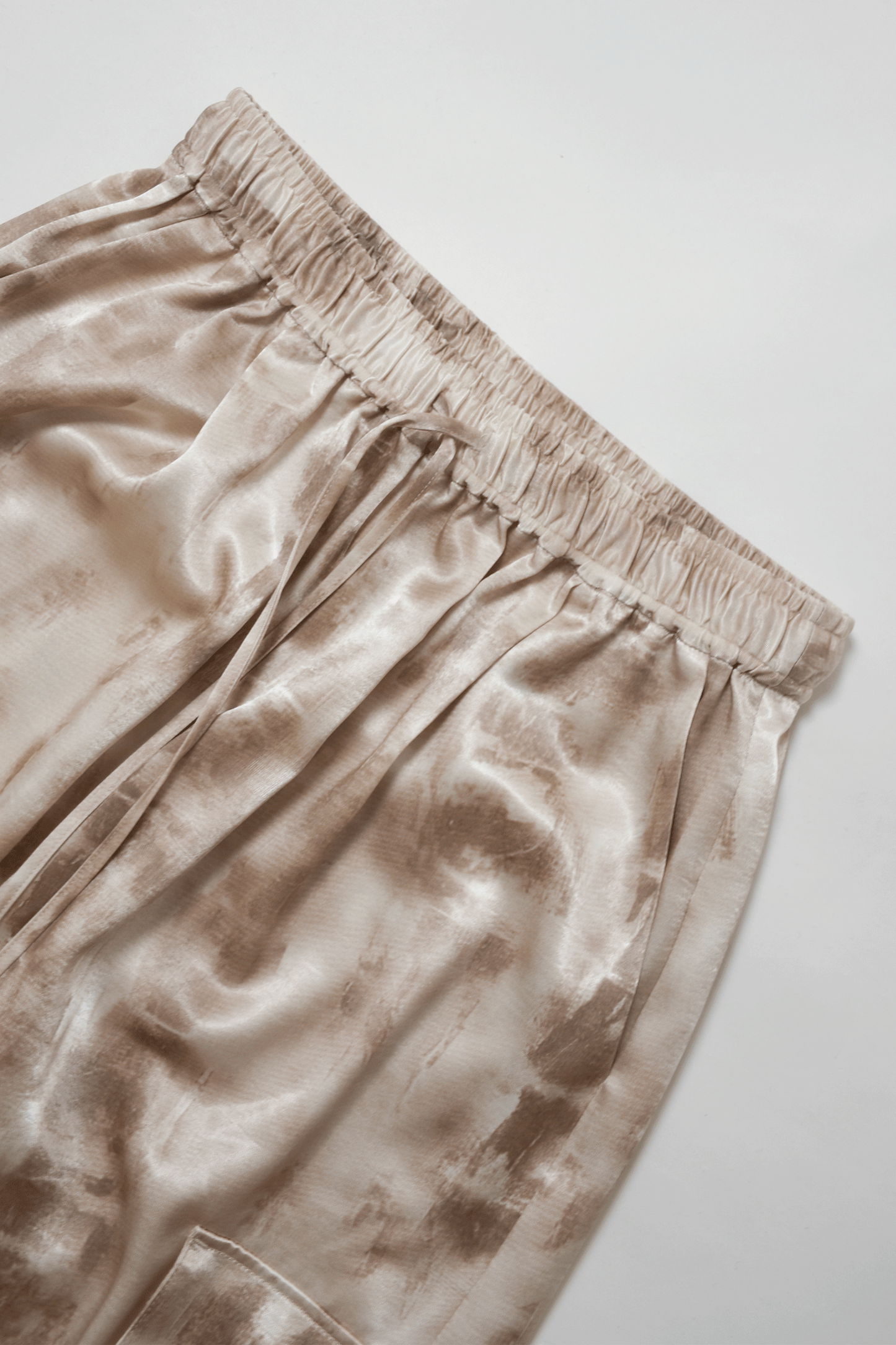 High waisted washed pants