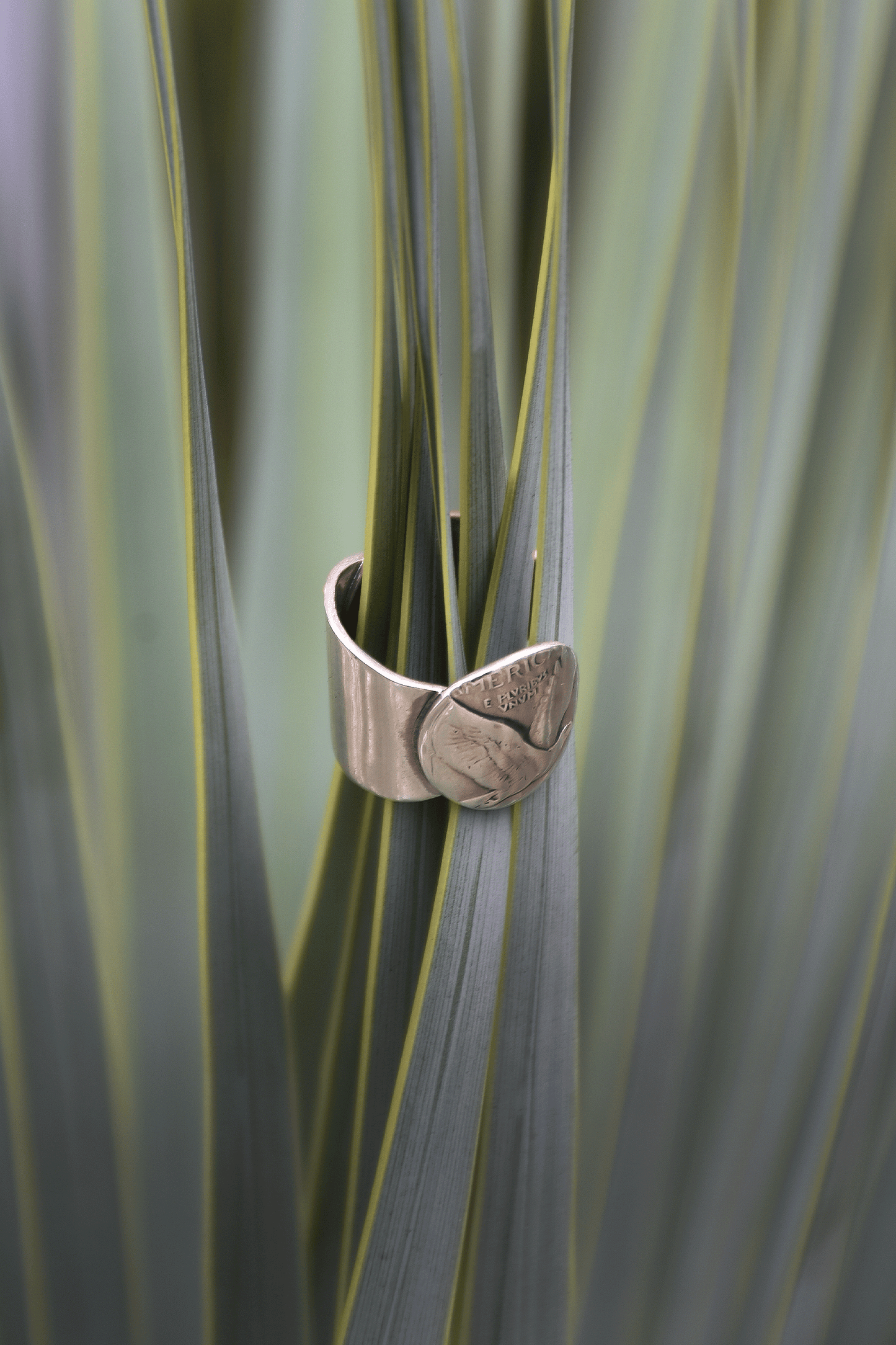 Flat Coin Ring /H-160