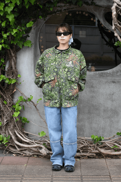 Vintage"Swarovski"Real tree camo blouson