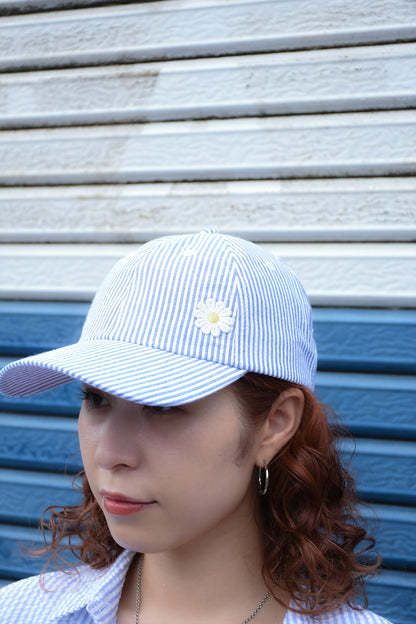 Flower Children Seersucker Cap